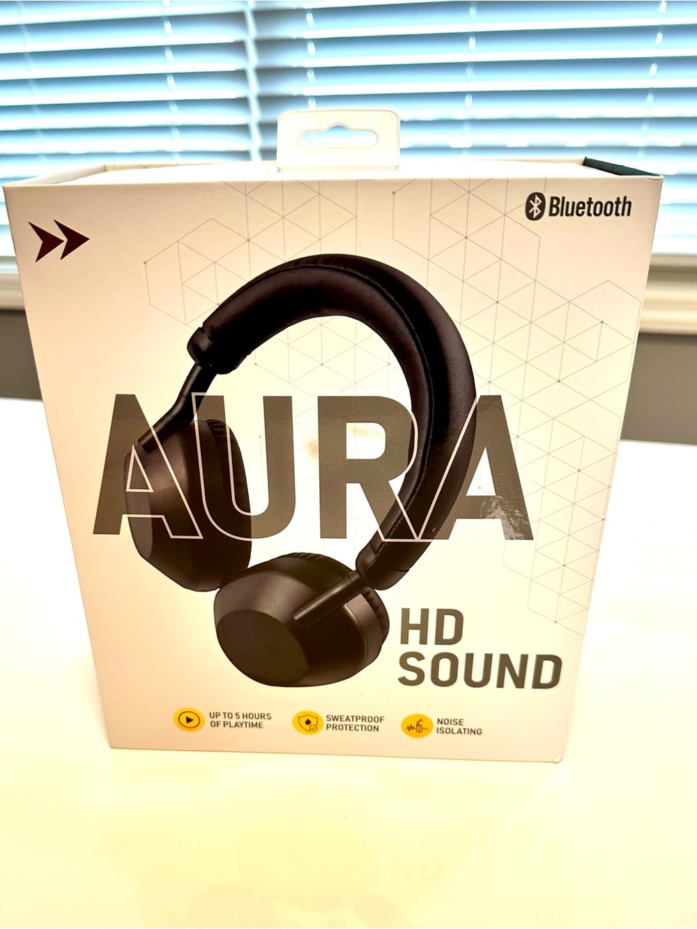 Aura Bluetooth HD Sound Headphones - Black NIB NWT